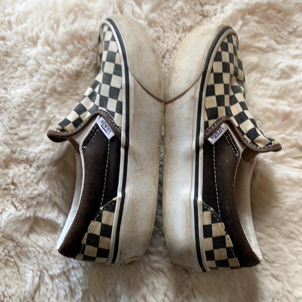 Vans Checkerboard Slip Ons size 1.5